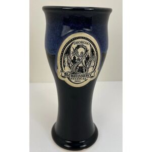 Georgia Renaissance Faire Ceramic Handmade USA Beer Goblet Mug Pottery 2011